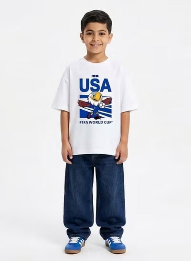 SIRKAR KIDS-OVERSIZED PRINTED T-SHIRTS - Image 3