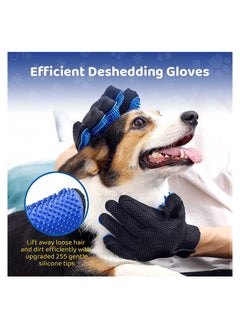 Cool Baby COOLBABY Pet Grooming Glove - Gentle Deshedding Brush Glove -1 Pair  - Image 3