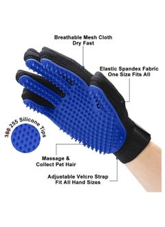 Cool Baby COOLBABY Pet Grooming Glove - Gentle Deshedding Brush Glove -1 Pair  - Image 2