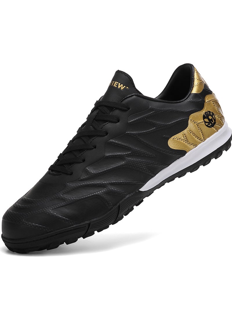 SKY VIEW Men's And Women's Soccer Shoes Football Cleats Outdoor  Lace-Up Non-Slip Spikes IC/IN Boots Wide Training Sneaker - Image 1