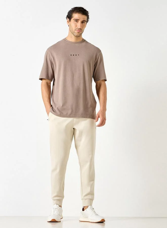 ADOT by Splash Panelled Joggers with Pockets and Drawstring Closure