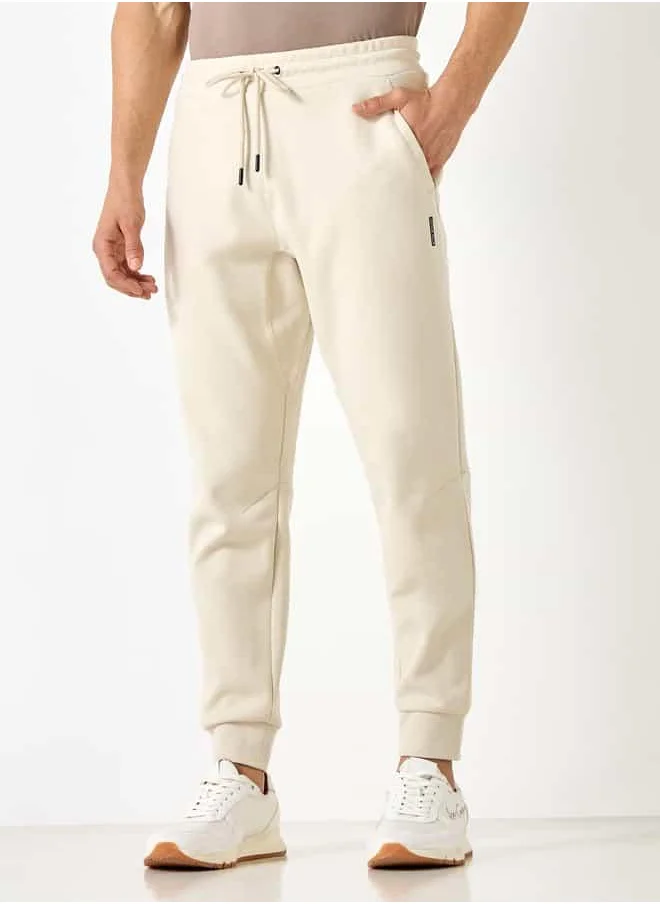 ADOT by Splash Panelled Joggers with Pockets and Drawstring Closure