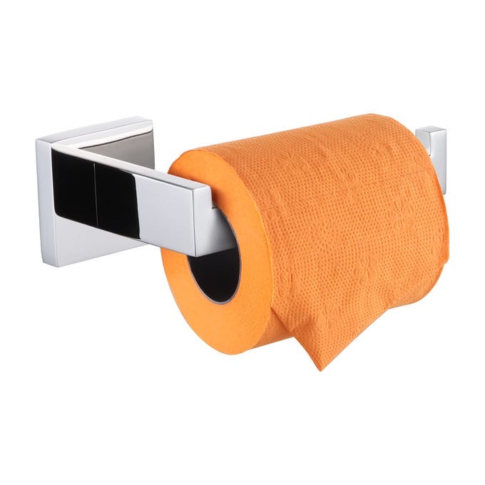 TOILET PAPER HOLDER CHROME TOILET ROLL HOLDER FOR BATHROOM KITCHEN WASHROOM T304 STAINLESS STEEL WALL MOUNTED POLISHED FINISH B2003CH
