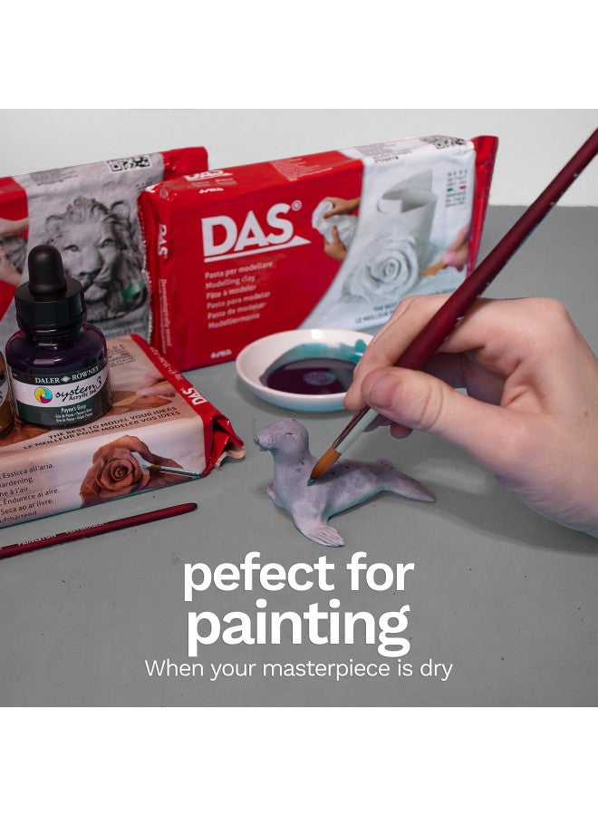 DAS Air-Hardening Modeling Clay - Terra Cotta Clay 1.1lb Block - Pliable Air Clay for Sculpting and Coating - Easy to Use Air Dry Modeling Clay - Molding Clay for Sculpting and More - Image 5