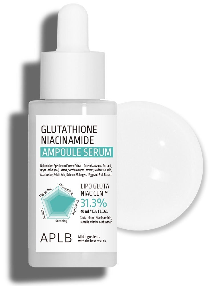 APLB Korean Glutathione and Niacinamide Serum for Skin Brightening and Radiance – 30 ml - Image 1