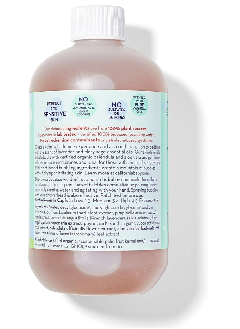 California Baby California Baby Calming Bubble Bath - Calming Scent of Lavender & Clary Sage Essential Oils, Perfect Before Bedtime, 100% Plant-Based - USDA Certified, Calming, 19 oz  - Image 2