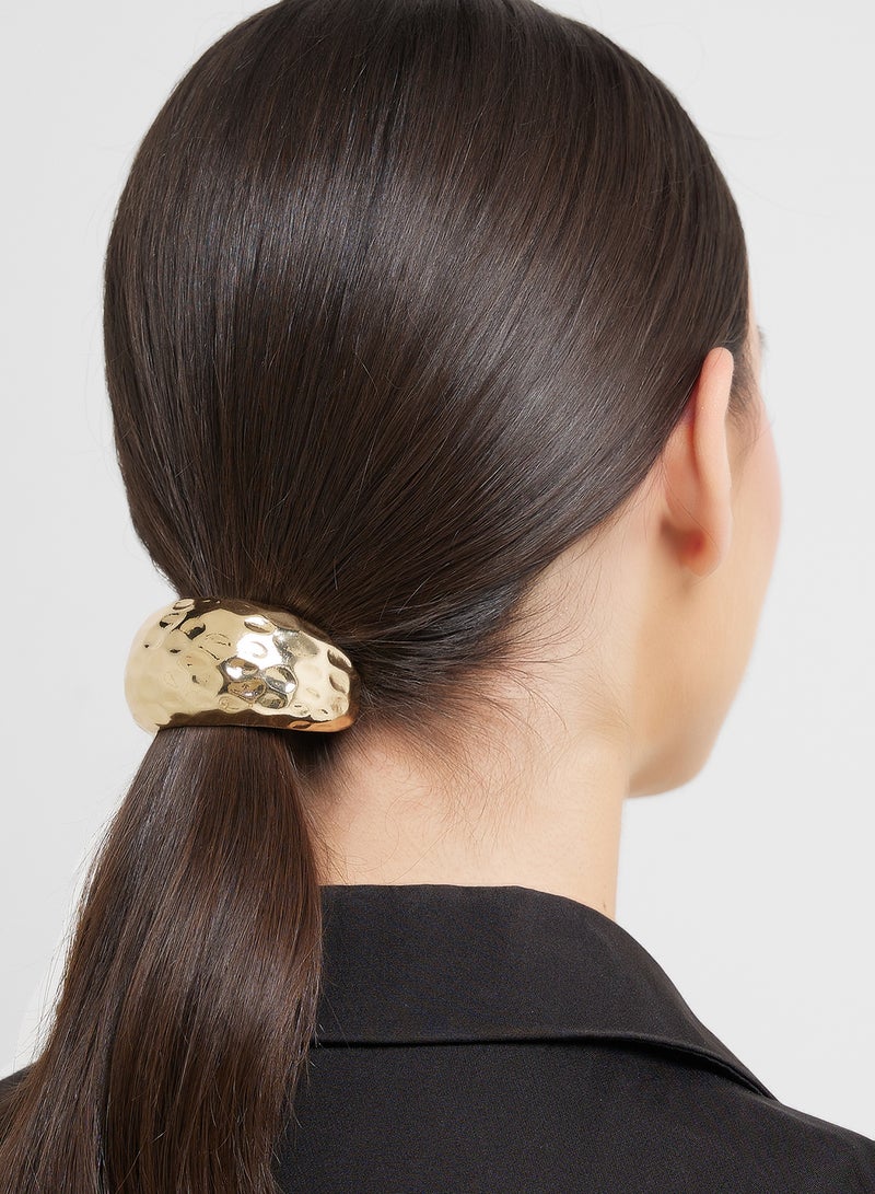 MANGO Hair Bands With Metal Textured Piece  - Image 4