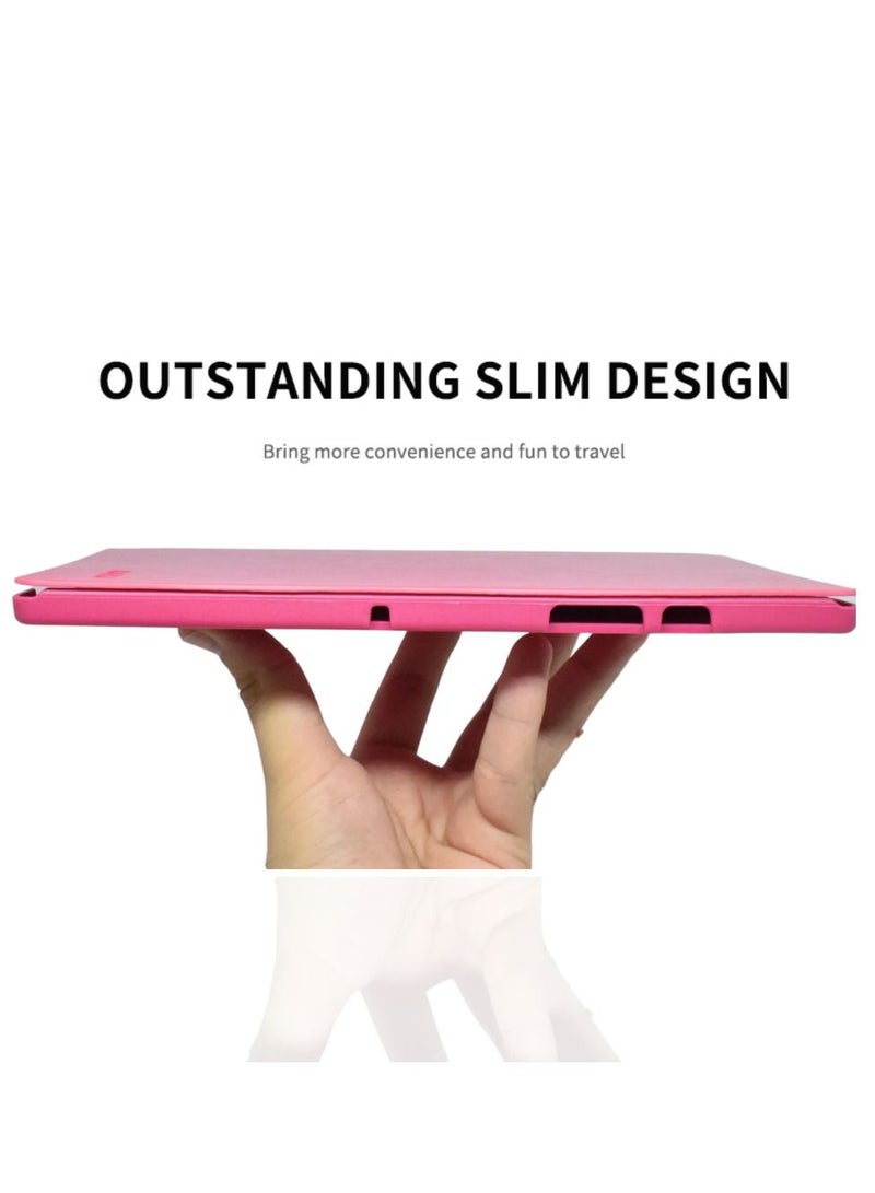 كاكو جراب فليب جلدي لسامسونج جالكسي تاب A8 مقاس 10.5 وردي - Image 4