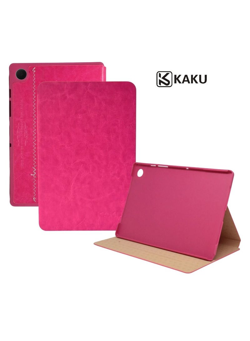 كاكو جراب فليب جلدي لسامسونج جالكسي تاب A8 مقاس 10.5 وردي - Image 5