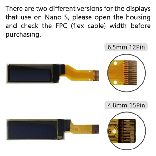 elecsung 6PCS OLED LCD Display Module 091 4 Wire SPI Serial OLED Screen Driver128x32 33V 42V for Ledger Nano S 12Pin Blue Light 6pcs - Image 3