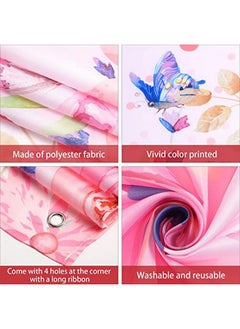 Tatuo Butterfly Birthday Party Decorations Supplies Butterfly Backdrop For Girls Butterfly Birthday Backdrop Banner Watercolor Baby Banner Spring Themed Party Photography Background, 70.8 X 43.3 Inches  - Image 3