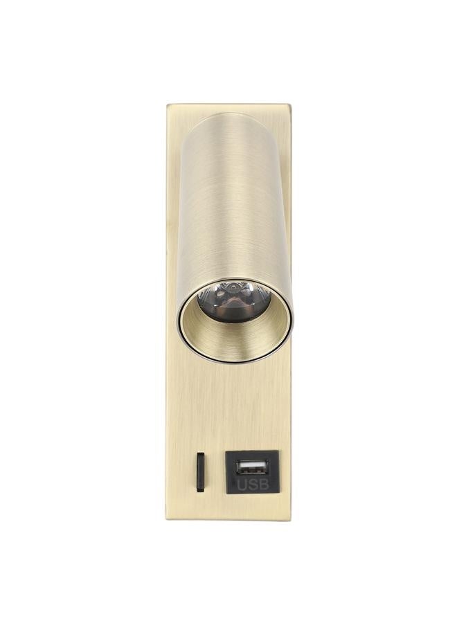نيبمينينت إضاءة LED للجداريات مع مسار قابل للتعديل وتصميم منفذ USB مظهر أنيق ضوء القراءة بجانب السرير لغرفة النوم أو غرفة المعيشة  - Image 2