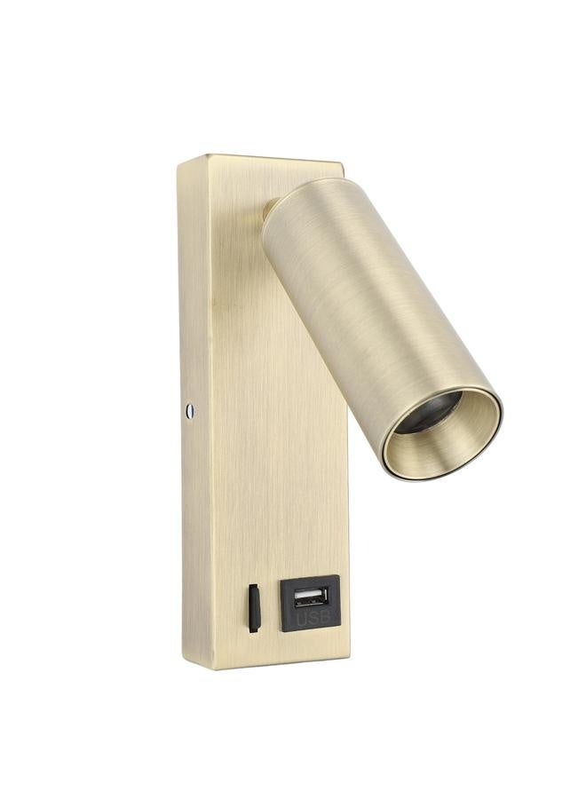 نيبمينينت إضاءة LED للجداريات مع مسار قابل للتعديل وتصميم منفذ USB مظهر أنيق ضوء القراءة بجانب السرير لغرفة النوم أو غرفة المعيشة  - Image 3