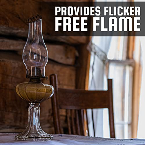 Ohlectric Glass Lamp Chimney - Chimney Transparent Glass Shade - Hand Blown Replacement For Vintage Oil Lamps - Prevent The Flame - Curvy Lamp Chimneys, 2 ⅝ inch Fitter, Pack Of 2 - OL-44487 - Image 5