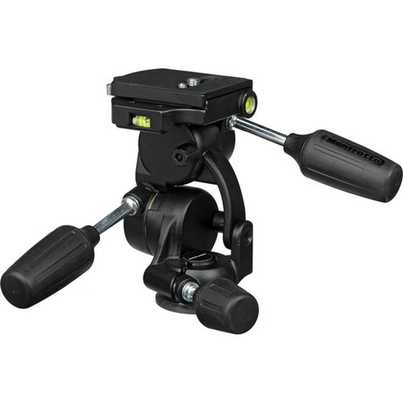 Manfrotto 808RC4 3-Way Pan/Tilt Head with RC4 Quick Release - Supports 17.6 lb (8kg) - Image 2