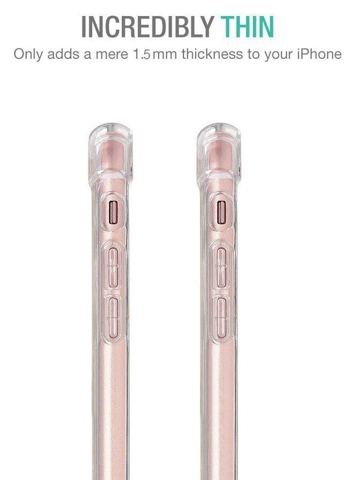 Bills Premium TPU Corner Case for iPhone 6  – Clear Soft Flexible TPU Shock Absorbent Transparent Cover with Reinforced Bumper Corners - Image 4