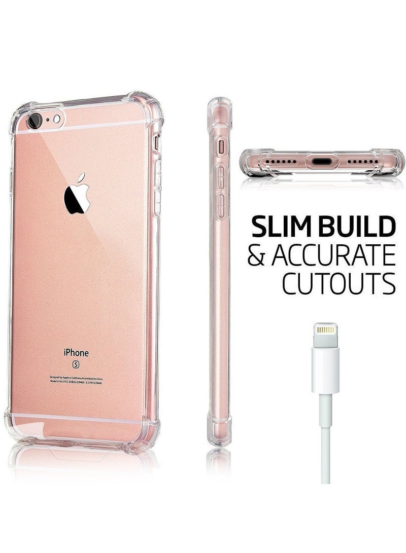 Bills Premium TPU Corner Case for iPhone 6  – Clear Soft Flexible TPU Shock Absorbent Transparent Cover with Reinforced Bumper Corners - Image 5