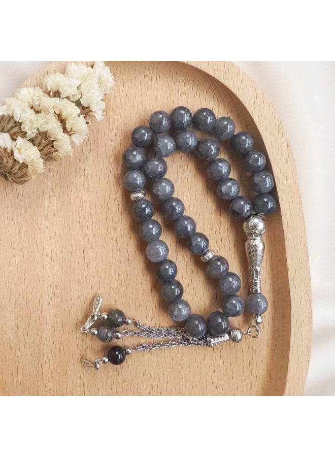NIBEMINENT 33 Muslim Prayer Beads Dark Gray/10mm