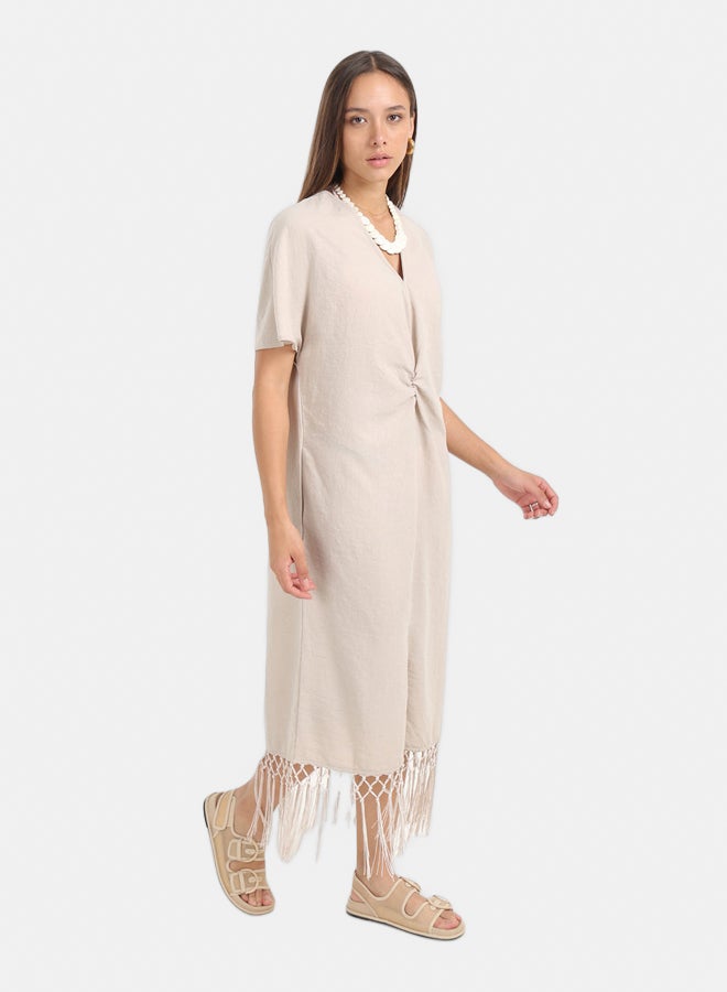 Carina Dress with Fringes Detail - Image 2