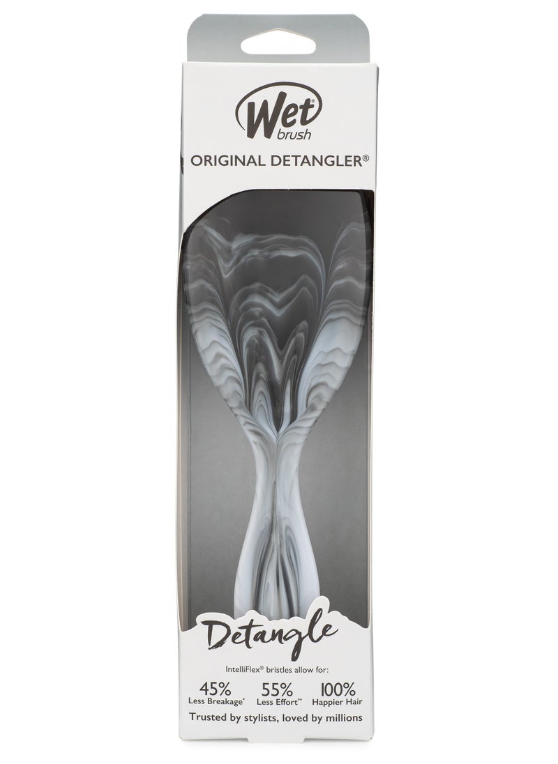 Wet brush Wet Brush Original Detangler – Black Watercolor | Professional IntelliFlex Bristle Technology | Effortless Detangling with 45% Less Breakage | Salon-Grade Hair Brush for Wet & Dry Hair  - Image 1
