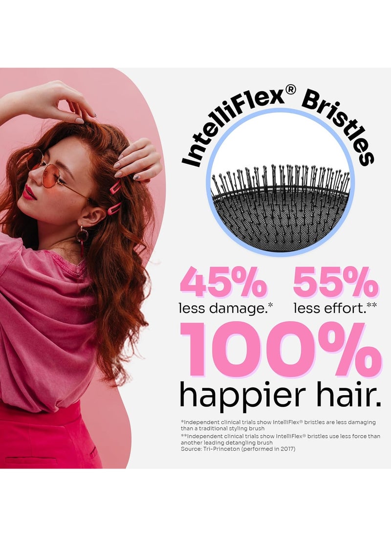 Wet brush Wet Brush Original Detangler – Black Watercolor | Professional IntelliFlex Bristle Technology | Effortless Detangling with 45% Less Breakage | Salon-Grade Hair Brush for Wet & Dry Hair  - Image 5