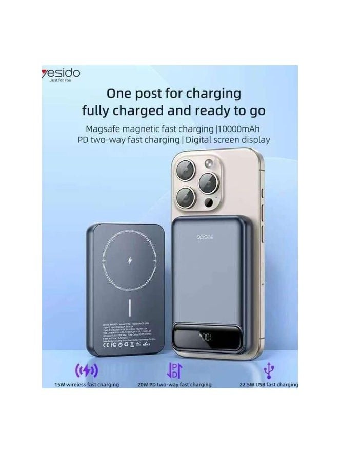Yesido YP49 Compatible with MagSafe 10000mAh Wireless Charging Power Bank - Image 4