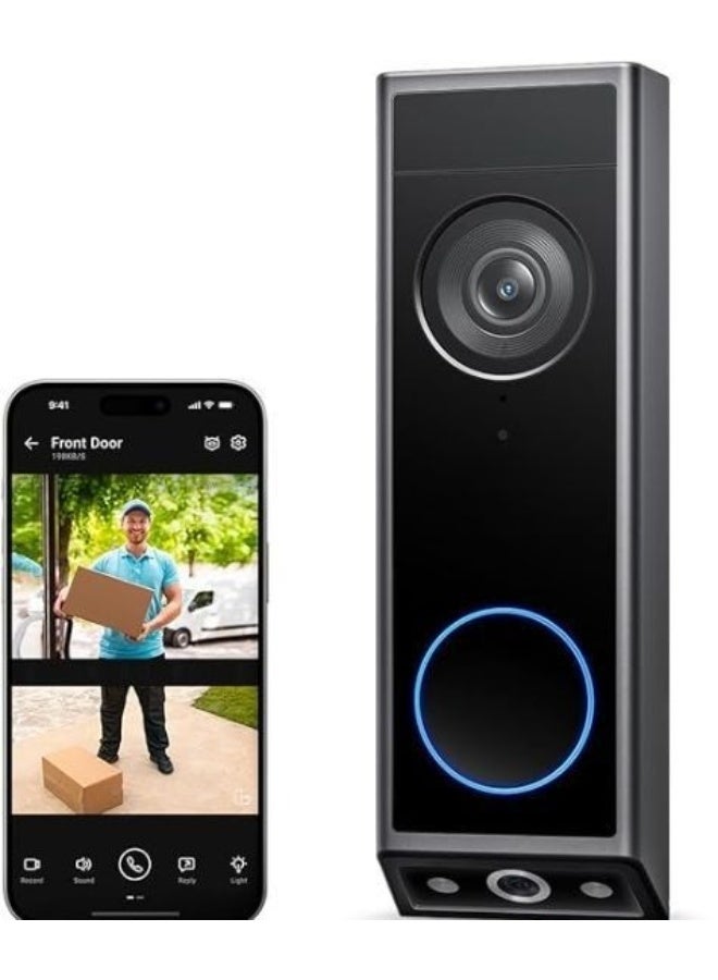 Smart Video Doorbell – Dual Doorbell with Camera, 2K Full HD – Wired or Battery Operated - Image 1