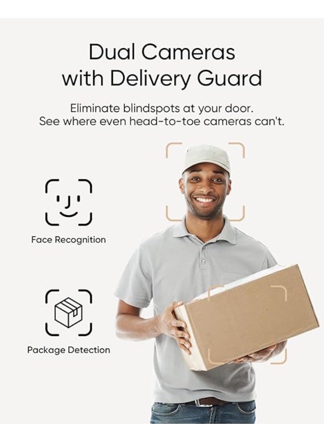 Smart Video Doorbell – Dual Doorbell with Camera, 2K Full HD – Wired or Battery Operated - Image 3