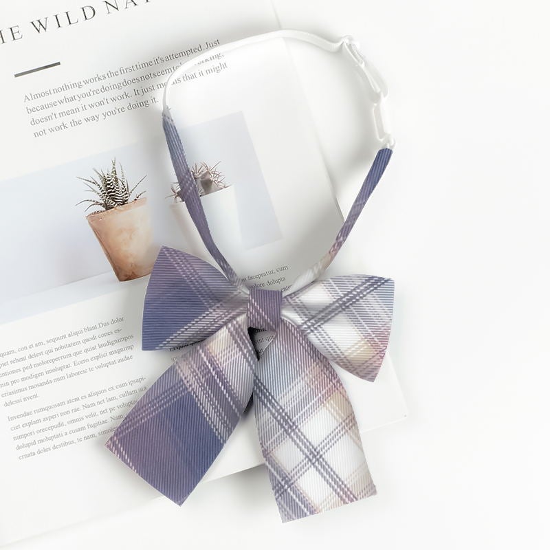 Japanese Style JK Bow Tie Womens College Style Shirt Decoration Mariners Suit Collar Flower Graduation Photo Bachelors Suit Bow wine red D3426 taro cake