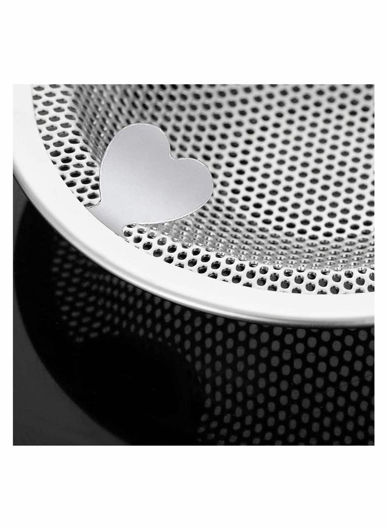 Kitchen Sink Strainer Basket Catcher with Upgrade Handle, Anti-Clogging Stainless Steel Drain Filter for Most 3-1/2 Inch Drains
