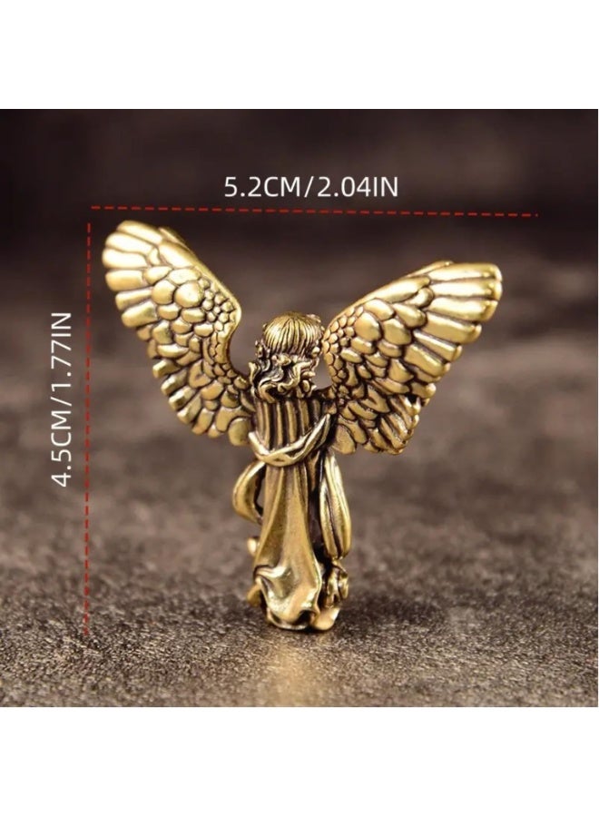 GORVIQUE Guardian Figurine With Wing – 4.5 cm Height | Vintage-Style Decorative Desk Ornament & Home Décor Accent Type-2 - Image 3