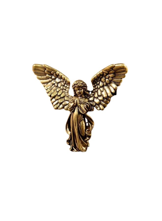 GORVIQUE Guardian Figurine With Wing – 4.5 cm Height | Vintage-Style Decorative Desk Ornament & Home Décor Accent Type-2 - Image 1