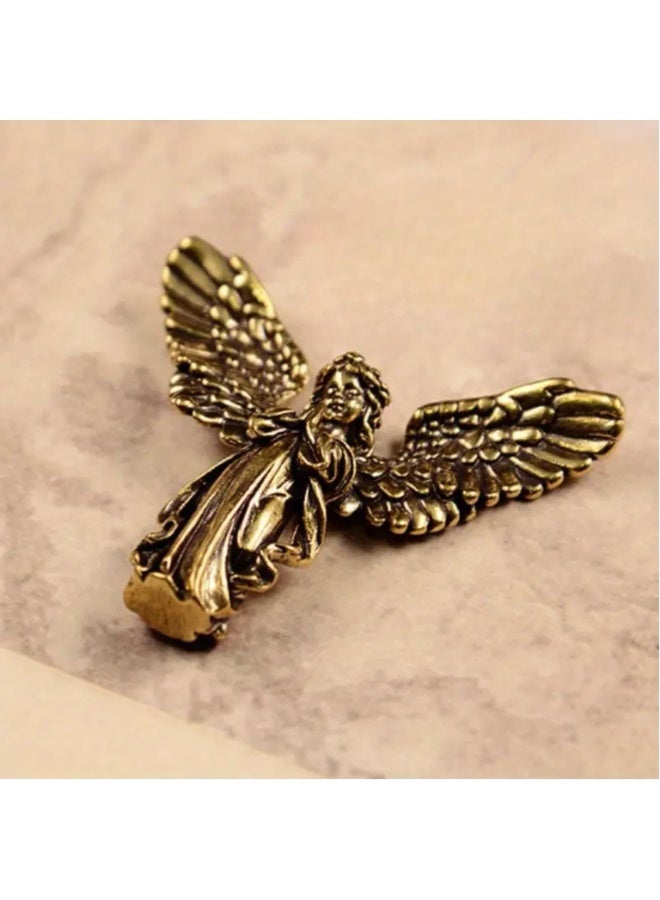 GORVIQUE Guardian Figurine With Wing – 4.5 cm Height | Vintage-Style Decorative Desk Ornament & Home Décor Accent Type-2 - Image 2