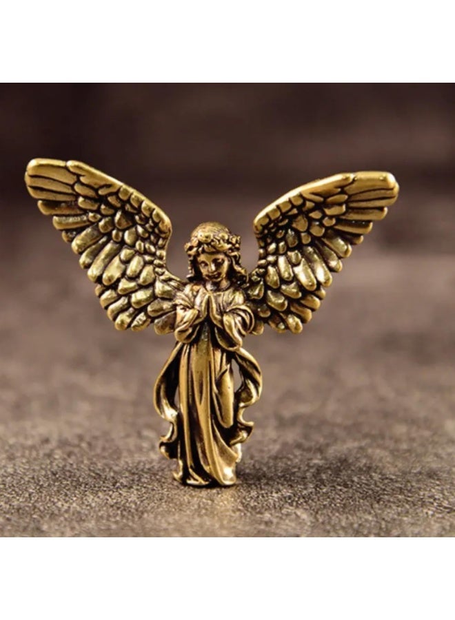GORVIQUE Guardian Figurine With Wing – 4.5 cm Height | Vintage-Style Decorative Desk Ornament & Home Décor Accent Type-2 - Image 5