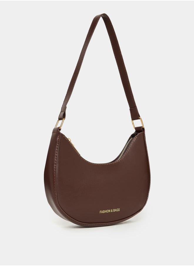Styli - Half Moon Shape Bag with Zip Closure - Image 1