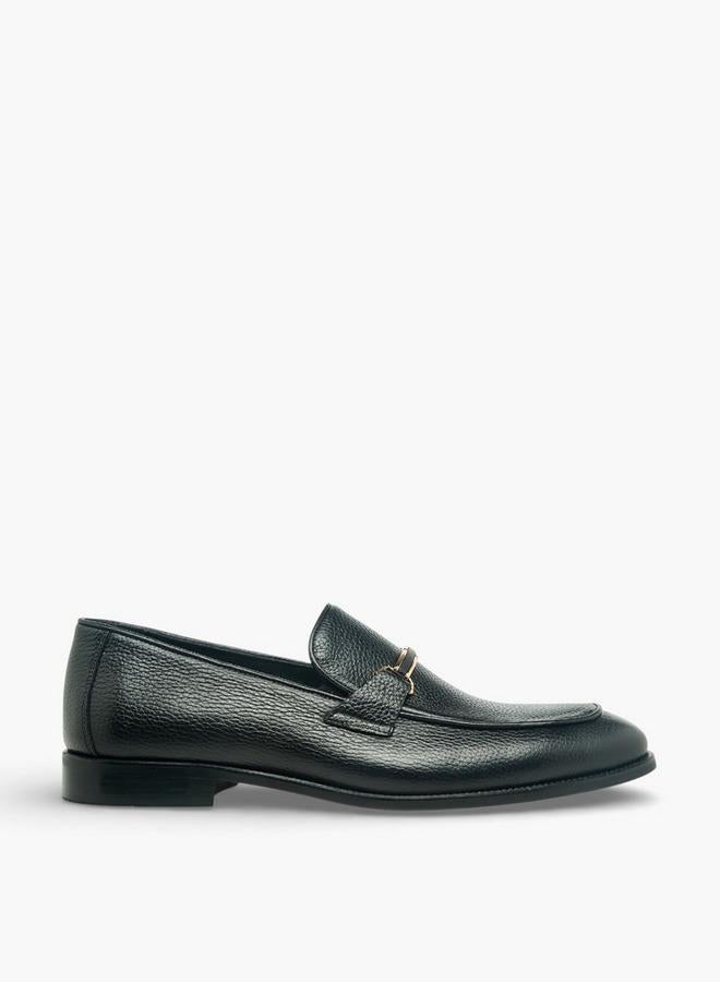 DUCHINI Men Metal Accent Genuine Leather Loafers - Image 3