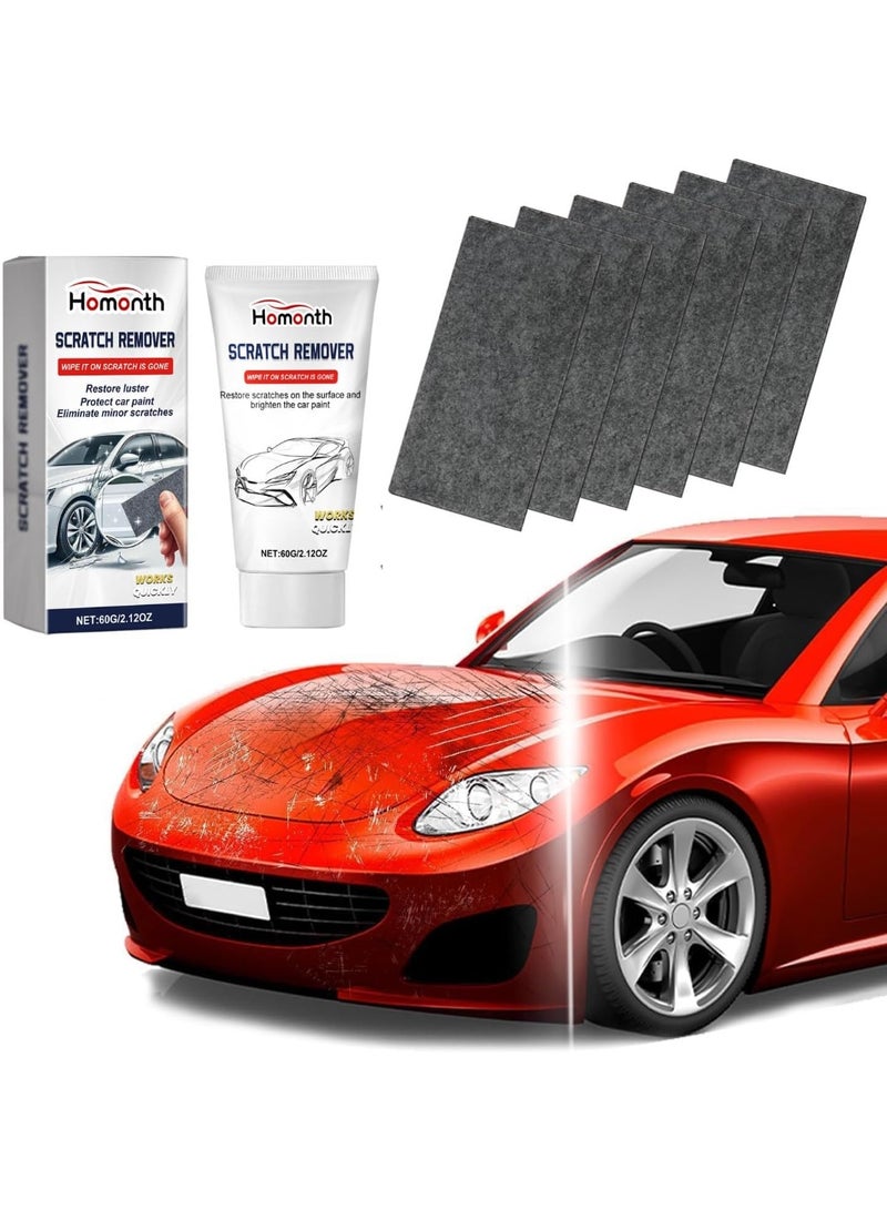Nano Sparkle Cloth Car Polish Scratches Remover,6PCS Multi-Purpose Nano Magic Cloth Easy to Repair Small Scratched Water Spots Scratch Car Remover for All Car - Image 1