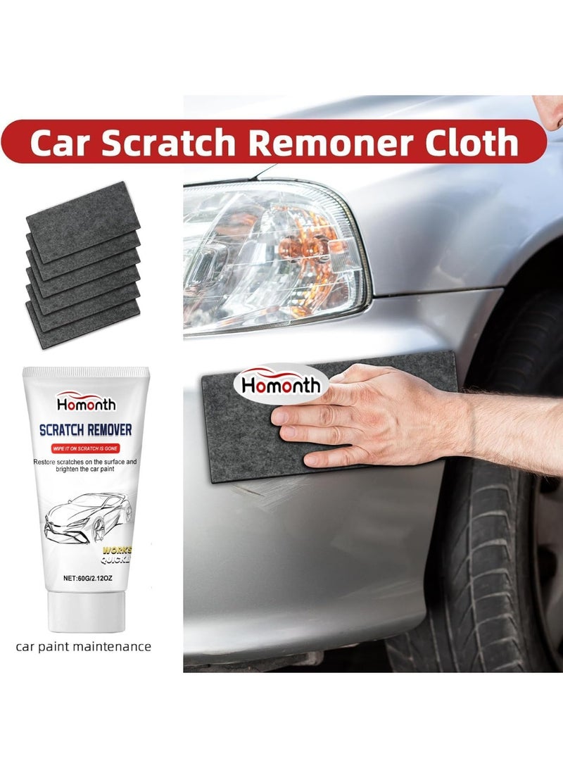 Nano Sparkle Cloth Car Polish Scratches Remover,6PCS Multi-Purpose Nano Magic Cloth Easy to Repair Small Scratched Water Spots Scratch Car Remover for All Car - Image 3