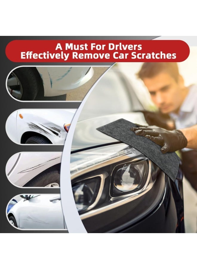 Nano Sparkle Cloth Car Polish Scratches Remover,6PCS Multi-Purpose Nano Magic Cloth Easy to Repair Small Scratched Water Spots Scratch Car Remover for All Car - Image 4