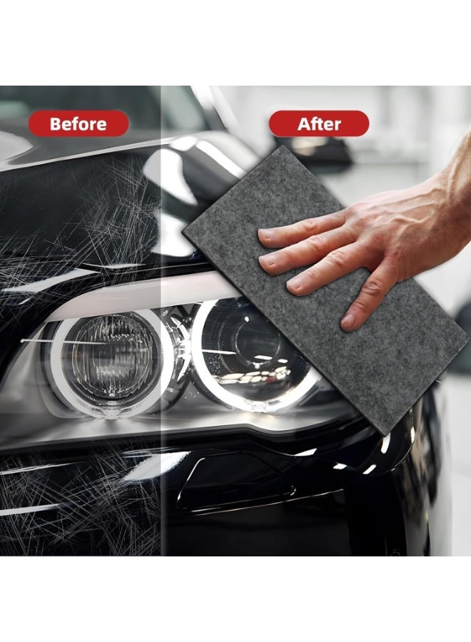 Nano Sparkle Cloth Car Polish Scratches Remover,6PCS Multi-Purpose Nano Magic Cloth Easy to Repair Small Scratched Water Spots Scratch Car Remover for All Car - Image 5
