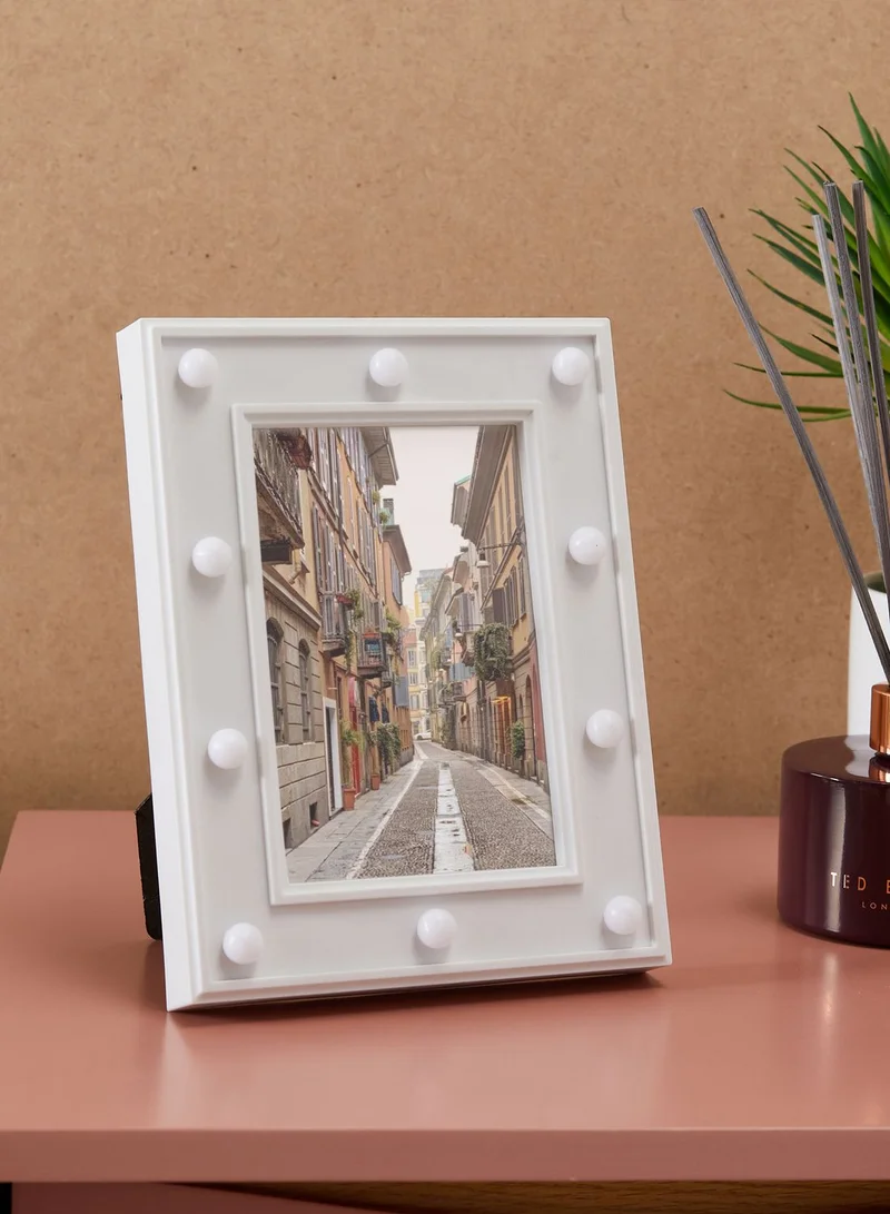 Pink Cactus Led Light Photo Frame 16x21cm