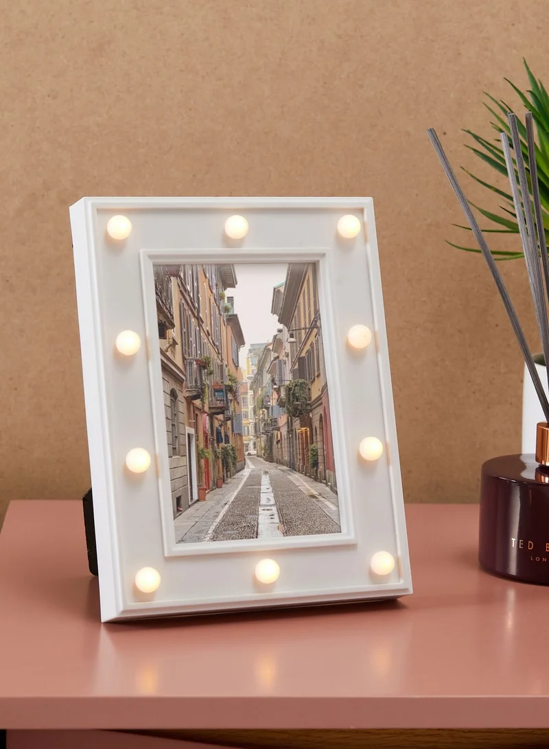 Pink Cactus Led Light Photo Frame 16x21cm