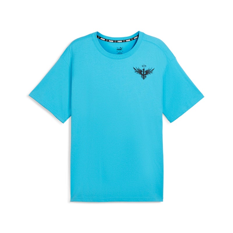 PUMA MELO 1Love Mens Blue Basketball T-shirt II - Image 5