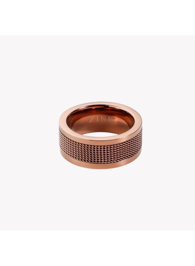 ZINK Men's Rose Gold Stainless Steel Ring | ZJRG008SBR-19 - Image 3