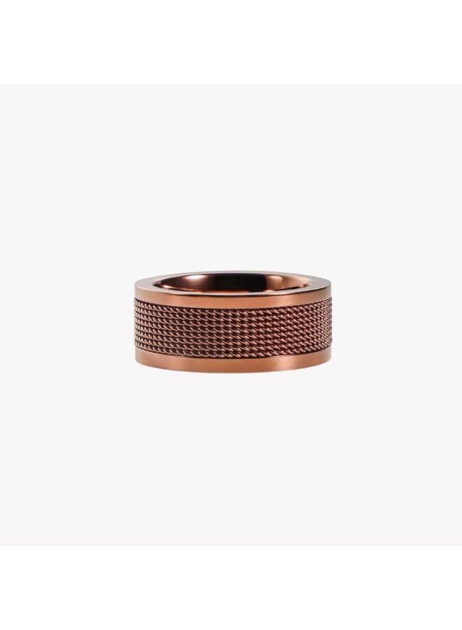 ZINK Men's Rose Gold Stainless Steel Ring | ZJRG008SBR-19 - Image 2