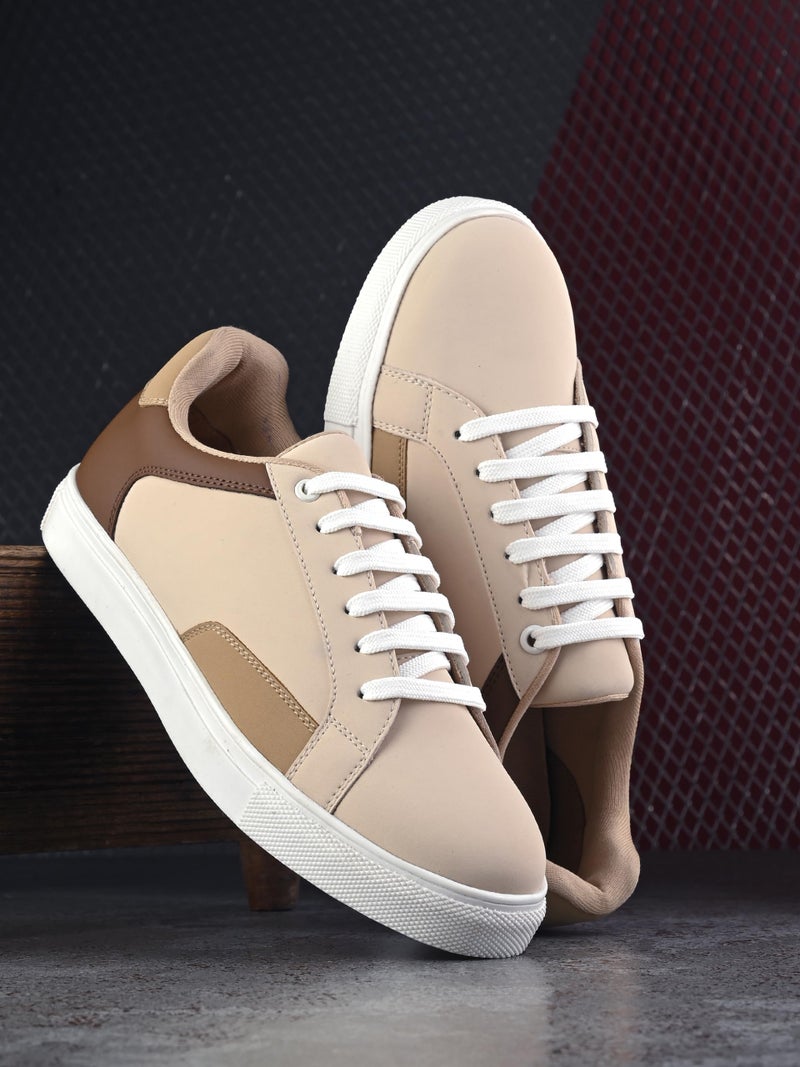 Centrino Sneakers for Women | Casual Colorblock Lace-Up Shoes with Soft Cushion Insole | Lightweight, Comfortable Low-Top Fashion Sneakers for Everyday Wear (7608) - Image 2