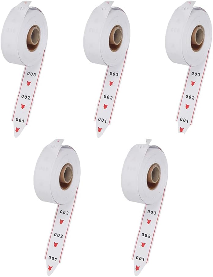 CYSSJF Customer Queue Number Ticket Machine for Waiting Line K-T Ticket Dispenser, Wireless Calling System of 3-Digit 2000 Tickets 2 Groups 000-999 White 5 Rolls - Image 1