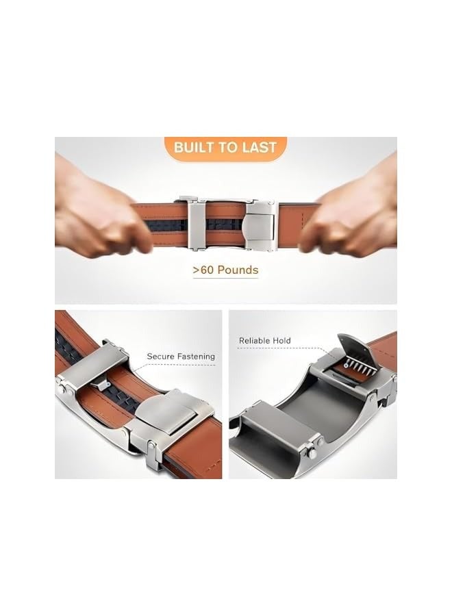 PROMASS Men's Belt Leather, Reversible Ratchet Belt, Nylon Web Tactical Work Belt with Automatic Slide Buckle, Adjustable Buckle Tactical Nylon Waist Belt Cloth, for Casual Dress Pant,Length Can be Cut  - Image 3