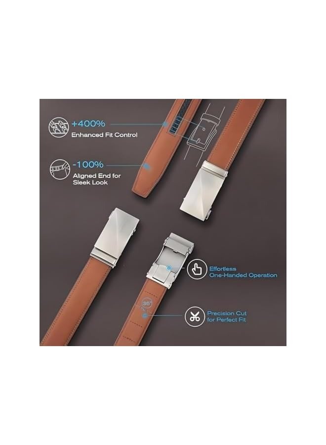 PROMASS Men's Belt Leather, Reversible Ratchet Belt, Nylon Web Tactical Work Belt with Automatic Slide Buckle, Adjustable Buckle Tactical Nylon Waist Belt Cloth, for Casual Dress Pant,Length Can be Cut  - Image 4