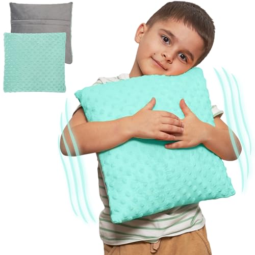ODOXIA Vibrating Pillow for Autistic Kids Sensory Pillow for Kids Adults Relaxing Huggable Feeling Sensory Vibration Vibrating Items for Autism 2 AA Batteries Required - Image 2